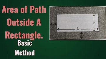 Area of Path Outside A Rectangle With Basic Method.