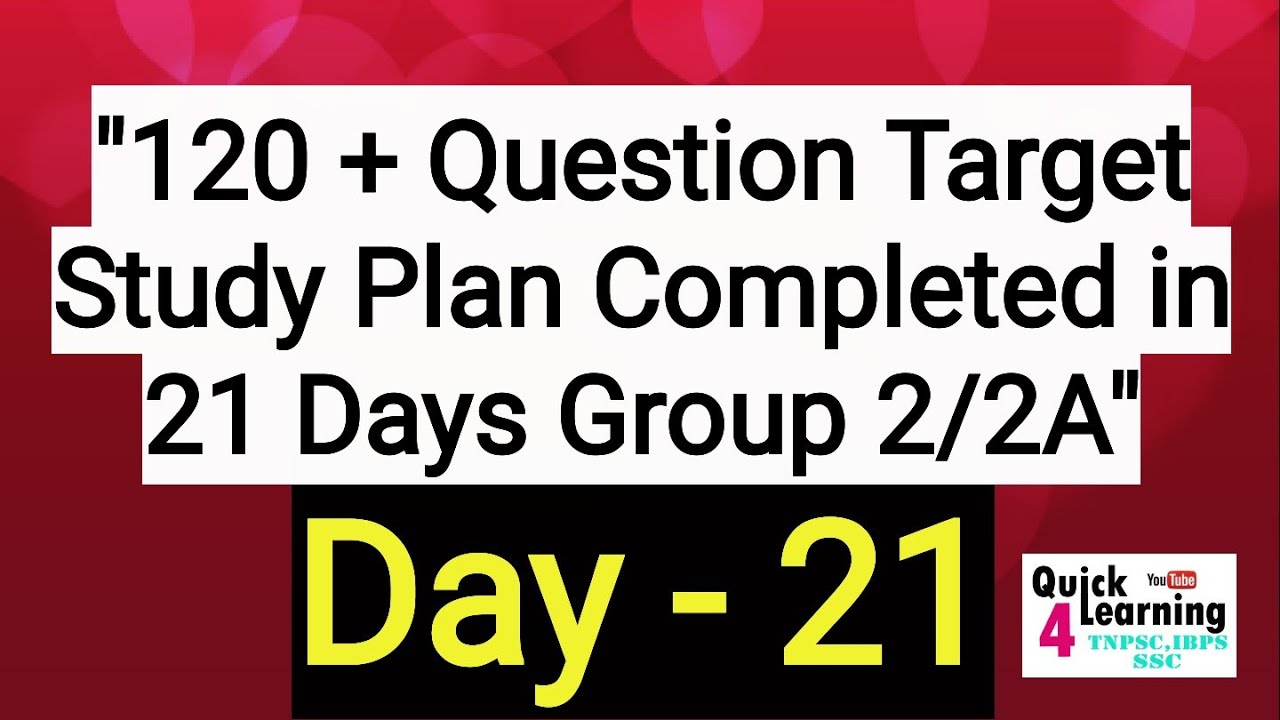 Day 21 Target New Syllabus Group 2/2A 120+ Question in 21 Days YouTube