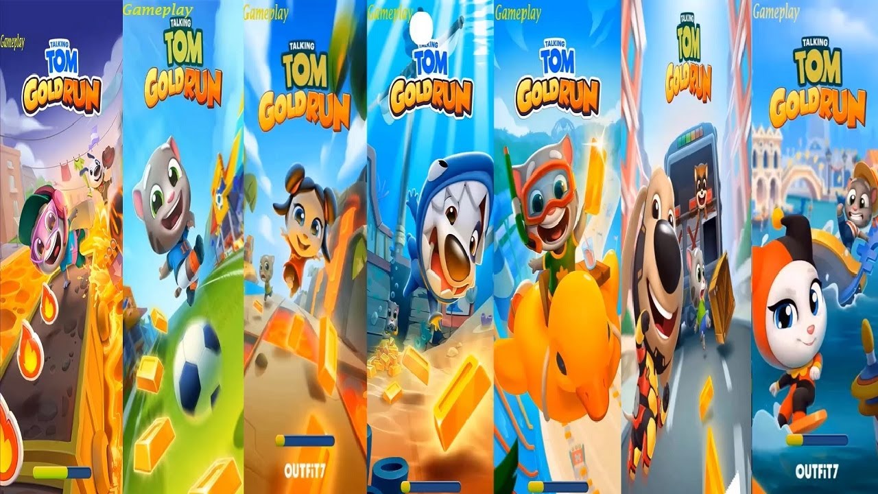 Tom Streamer Talking Tom Gold Run Streamer Tom VS Super Tom Angela Cyber Hyper IRON ...