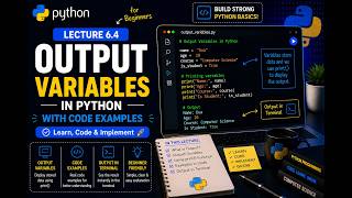 Lecture 6.4 | print() Function & Output Variables | Explain with Code | Skillify Python Course