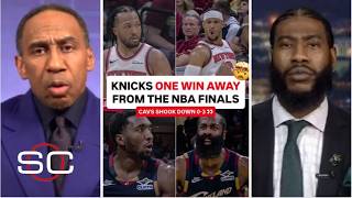 FULL ESPN react to Knicks are 1 win from reaching NBA Finals since 1999 after beating Cavs in Game 3