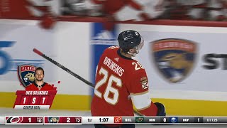 Uvis Balinskis 1st NHL goal vs Hurricanes | Nov 10th 2023