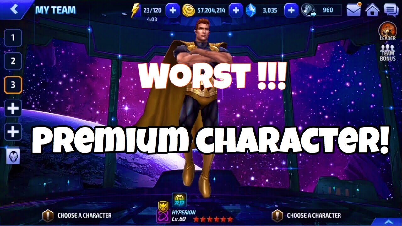 Marvel Future Fight Worst Premium Character Hyperion Shadowland Floor 5 Solo Youtube