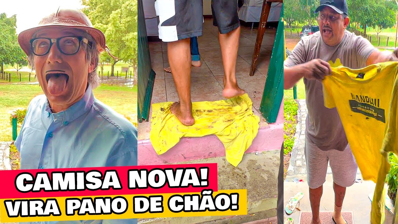 MUÇÃO USA CAMISA DE BIRÓ COMO PANO DE CHÃO E ELE DESCOBRE!
