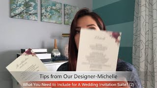 What You Need to Include for A Wedding Invitation Suite? (2) Tips from Our Designer-Michelle