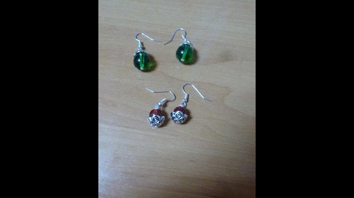 Como hacer unos pendientes para Navidad
