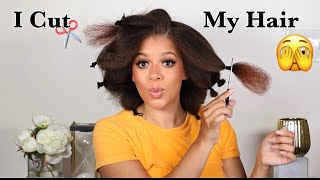 I CUT MY HAIR ✂ WOW  What A Difference! Natural Hair Cut At Home ‍ New Beginnings Haircut