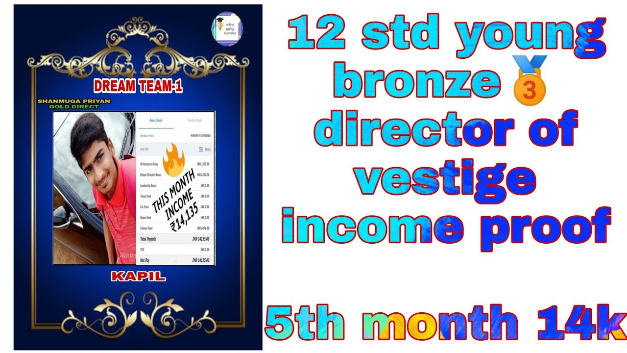 12std Young bronze🥉 director of vestige proof (5th month 14k