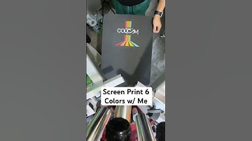 Screen Print Like a BOSS: 6 Color Print for a Client #screenprinting #screenprintsanantonio