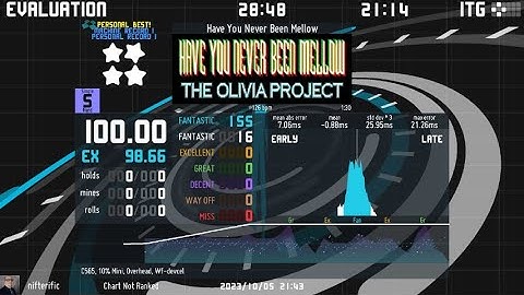 ITG - Have You Never Been Mellow (SH5) 100% RE-QUAD (16w) (DDR 1st Mix (for ITG))
