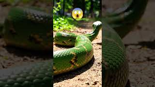 big snake caught on ai camera #snake #cartoon #shorts
