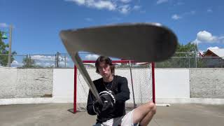 Shooting with Crazy Curves and Vintage hockey sticks from SidelineSwap