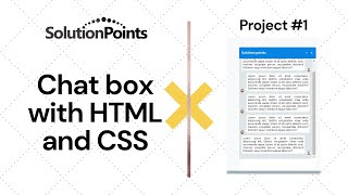 Chat box with HTML and CSS | Project #1