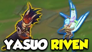 Geceni̇n Kilici Yasuo Şafağin Kilici Riven 2 Efsane Köstüm Bi̇rden