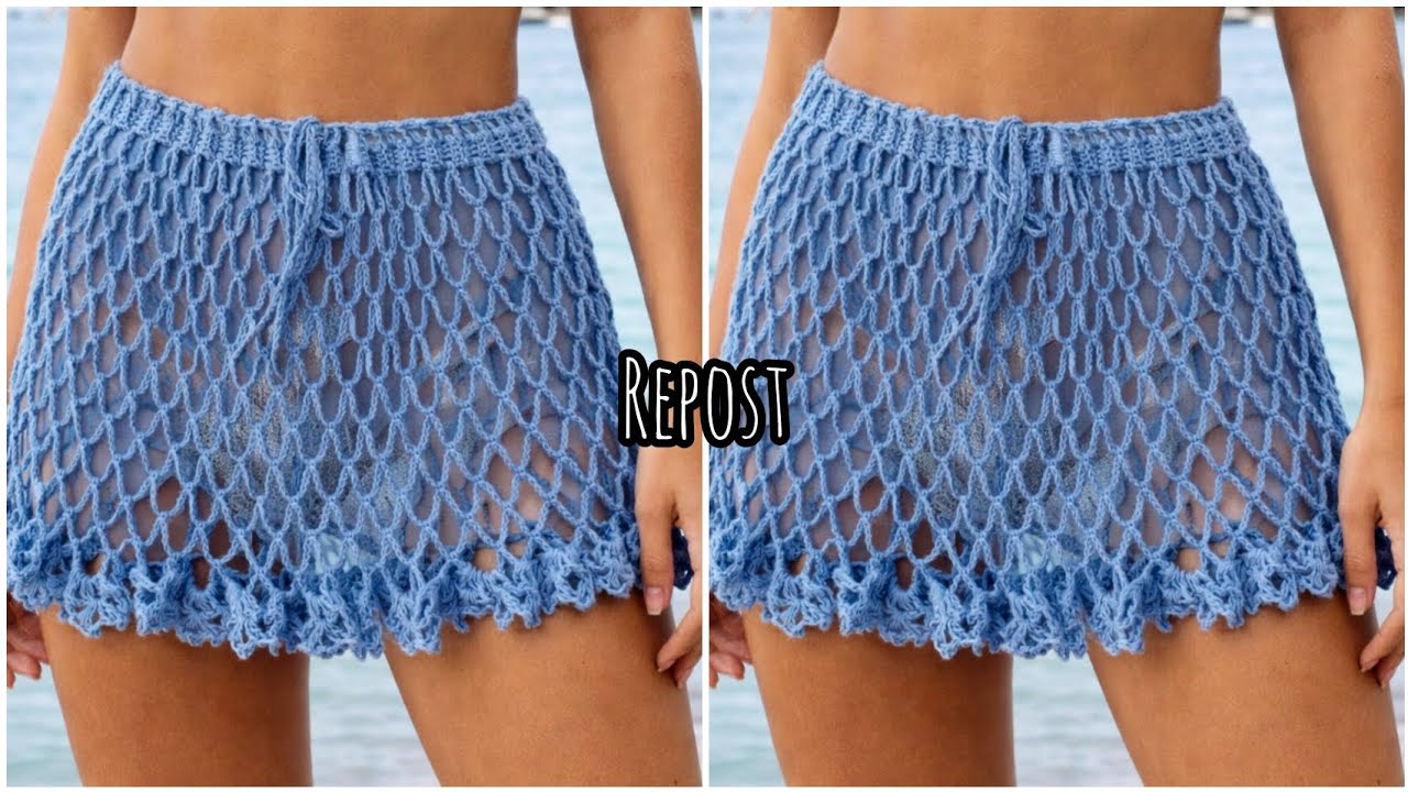 ✂️ Saia de Crochê Passo a passo completo 