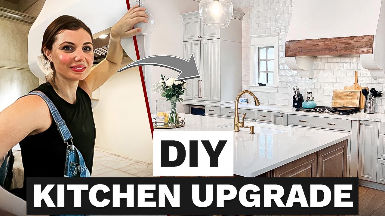 diy gold range hood — simple + renter-friendly appliance makeover