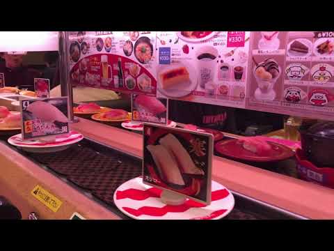 Japan Kobe, Sushiro (スシロー)  Very cheap and delicious sushi chain store