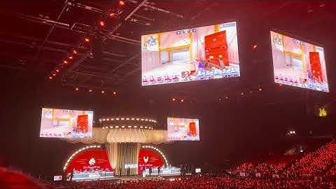 Blast Rival donk 1v5 live crowd reaction