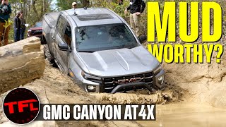 Watch The 2023 GMC Canyon AT4X Get So Muddy That It’ll Take A Week To Clean!