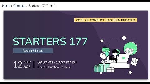 STARTERS 177 || Codechef contest LIVE  || #codechef #coding #programming #contest