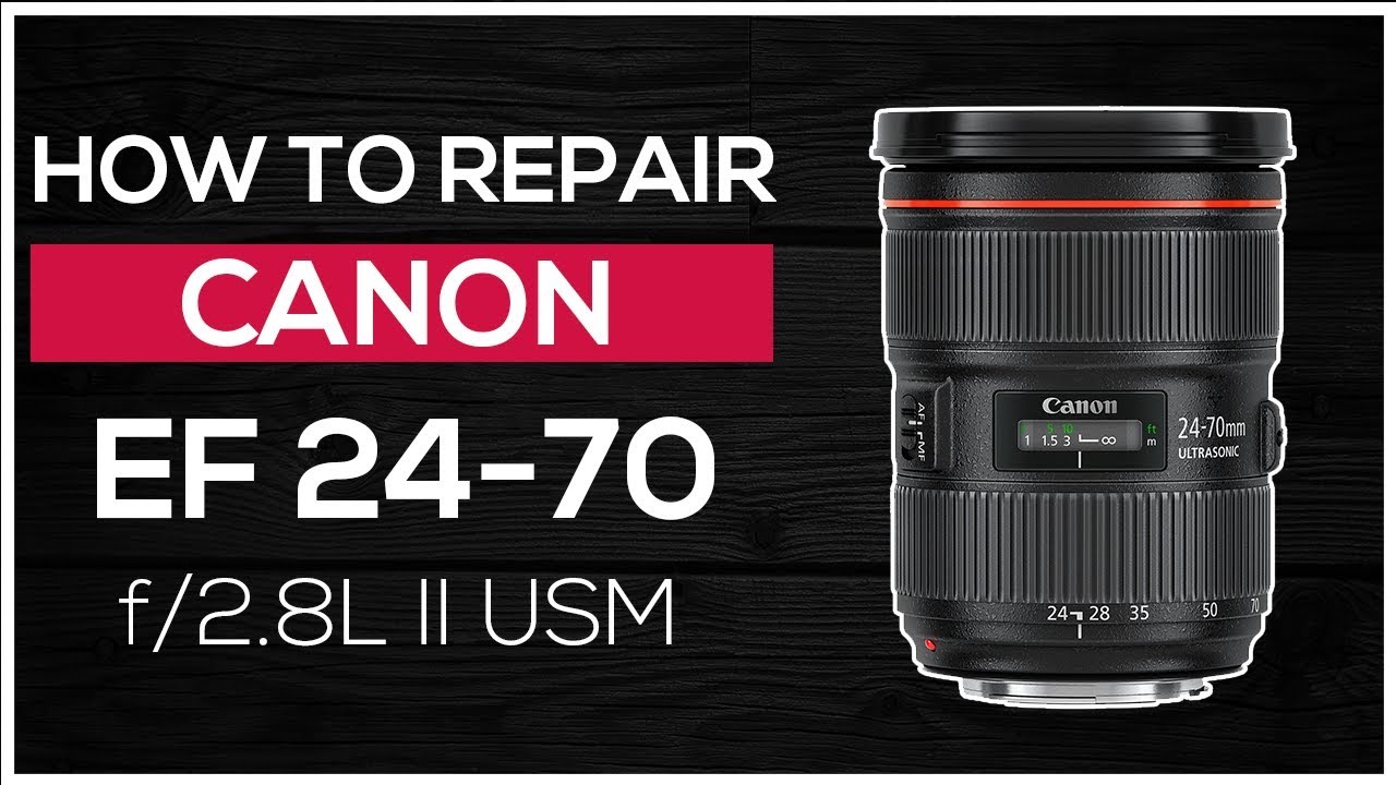 How to repair Canon lens EF 24-70mm f/2.8L II USM - exchange diaphragm  unit(aperture)