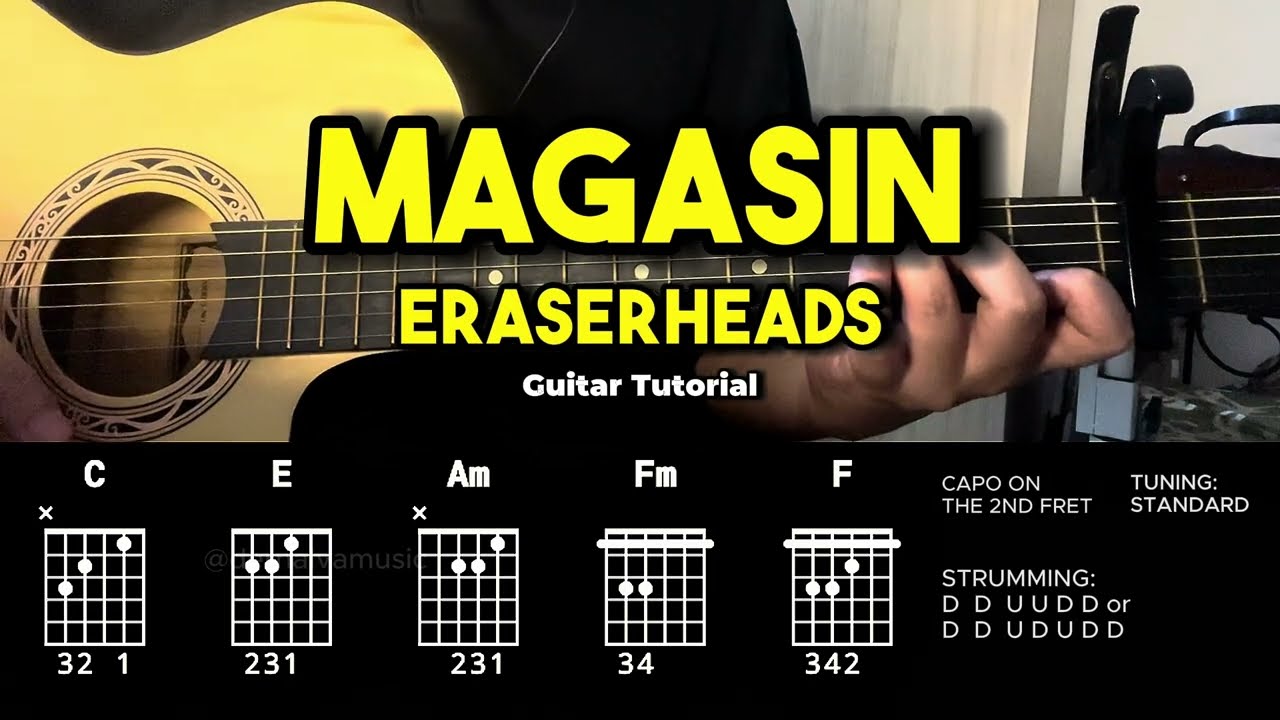Magasin - Eraserheads | Easy Guitar Chords Tutorial For Beginners (CHORDS & LYRICS) #guitarlessons