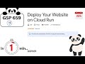 Deploy Your Website on Cloud Run | #qwiklabs | #GSP659 | Google cloud skills boost solution 2025