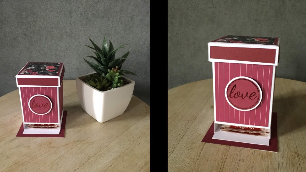 TUTO SCRAP Boîte à thé YouTube
