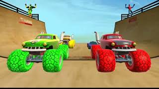Amazing monster truck car stunts.#gameplay #gta #gta5