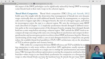 Fundamentals of GPU Architecture: Warp Compaction