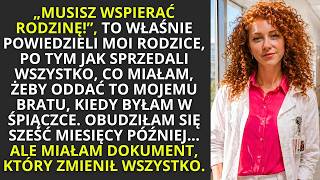 Po 6 miesiącach w śpiączce wróciłem… i odkryłem, że moi rodzice sprzedali wszystko, co miałem, w tym