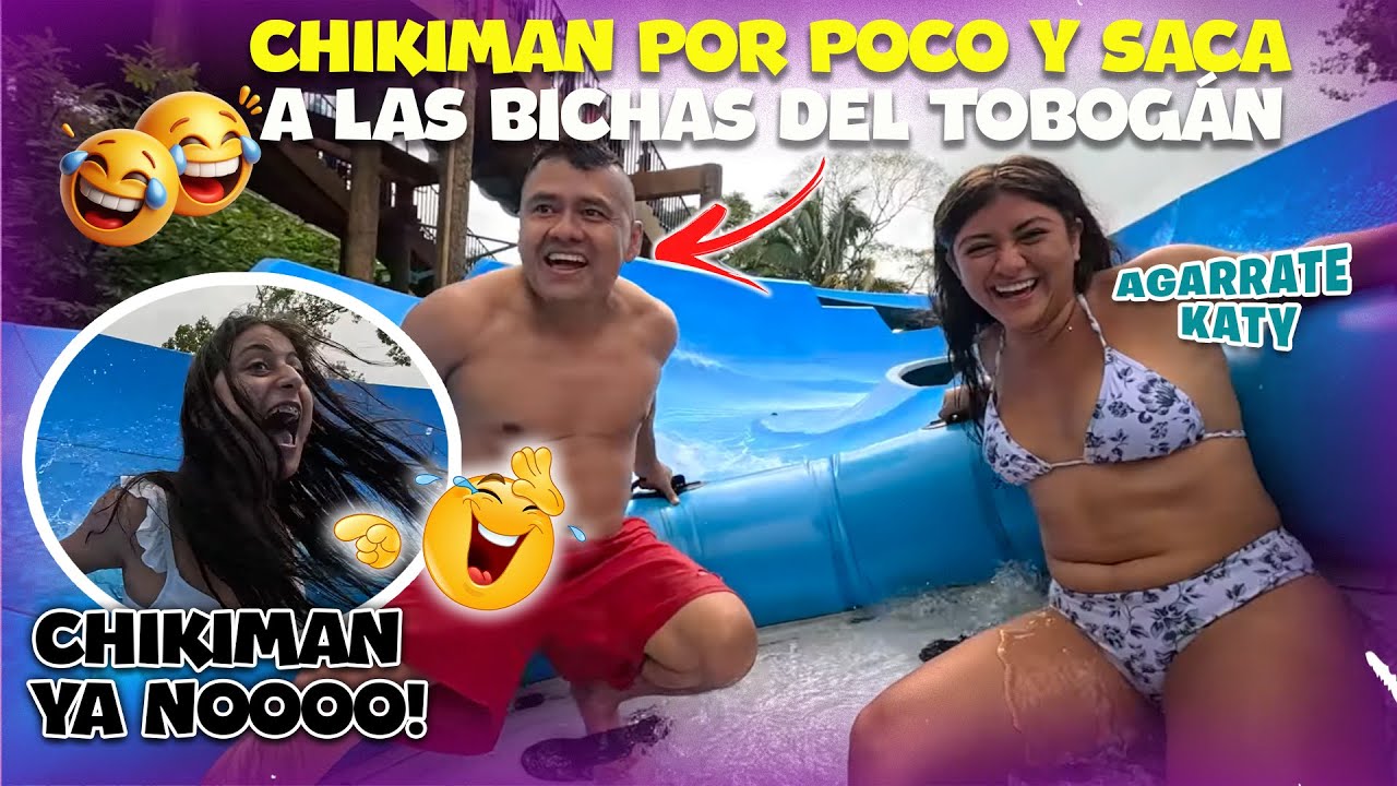 CASI NOS SALIMOS DEL TOBOGÁN! Chikiman es un loquillo por poco y hace que salgan volando del tobogán
