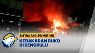 1 Keluarga Terjebak kebakaran Ruko di Bengkulu