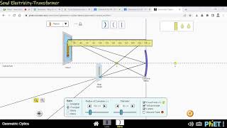 Concave mirror  - calculation and ray diagram (drawing) comparison simple screenshot 4