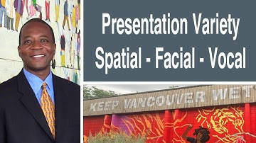Presentation Variety - Spatial, Facial & Vocal