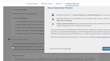 Respondus Monitor quick start video for D2L setup