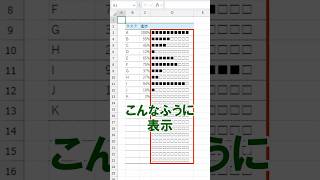 【Excel】条件付き書式不要!数式でデータバーを表示