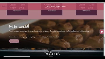 bootstrap 4  how to complete web site  bakery video section html & css