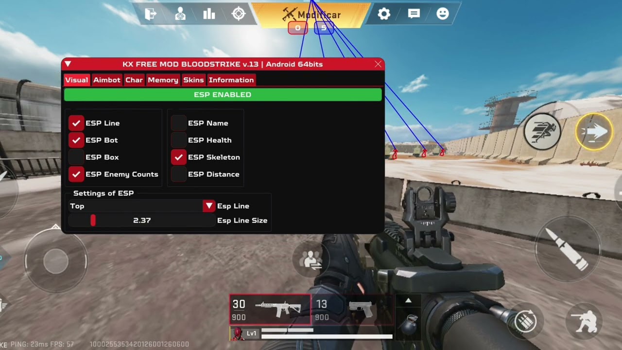 Blood Strike Mod Apk Mod Menu VIP ESP Line Fix AIMBOT Max Graphics FPS No Root