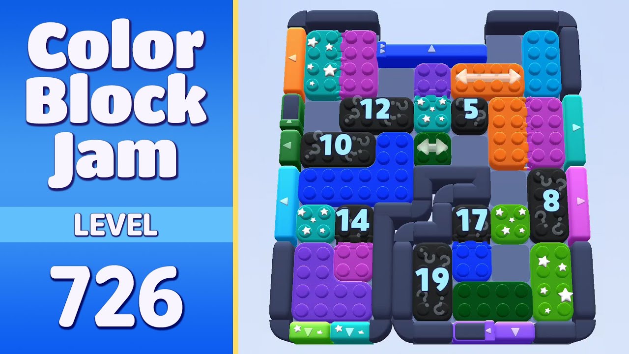 えるる Color Block Jam Level 726 - YouTube