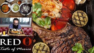 4 Pound Feast: Tomahawk Steak & Lobster w/sides - "Tablita for Two" from Red O | FreakEating