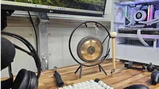 Mini Gong with Stand and Mallet #gong #founditonamazon