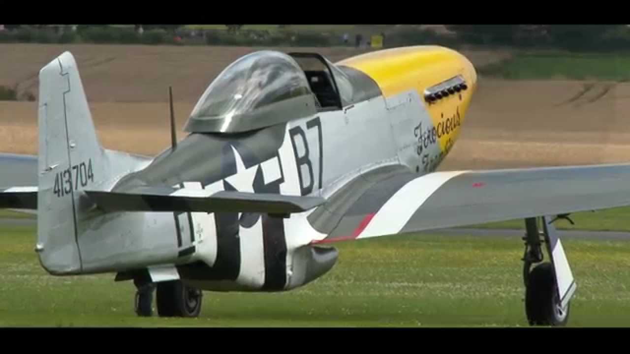 North American P-51D Mustangs at Flying Legends 2014