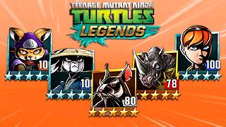 TMNT Legends Rocksteady, Splinter, Usagi, Alopex, April Kunoichi