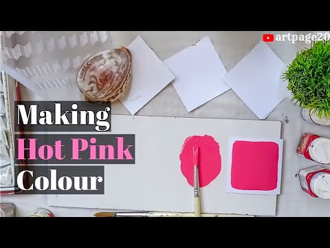 How To Make Hot Pink Color Mixing Colors Making Hot Pink Color Hqdefault