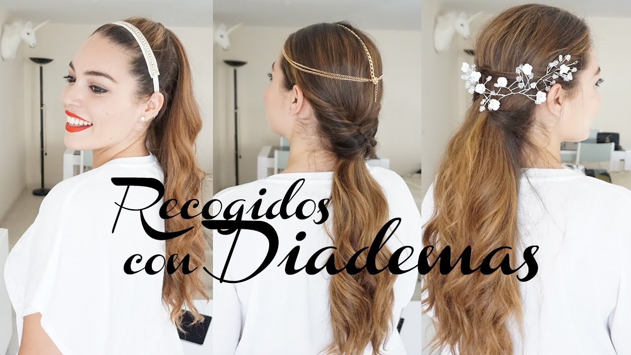 Peinados fáciles y rápidos con DIADEMAS  Pretty and Olé  YouTube