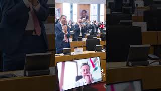 They are cheering for Péter Magyar and the Tisza at EPP #hungary #magyar #europe #freedom #shorts