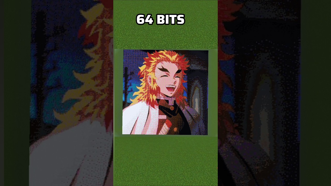 Demon Slayer in Minecraft Pixel Art 😱🔥