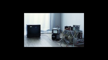 Eurorack Modular Synthesizer + Volca TV Noise Oscilloscope Ambient