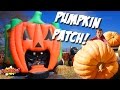 Halloween Giant Pumpkin Eats Kids! Landon Toy Review visits Pumpkin Patch